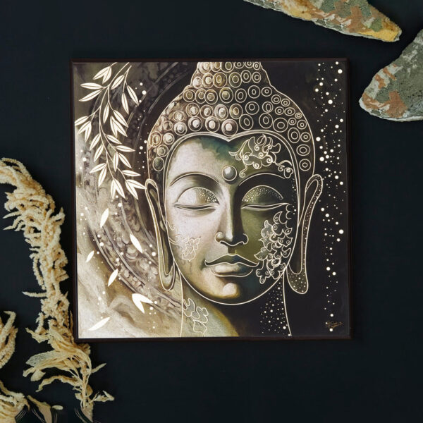 Golden Embossed Wall Painting - Image 3