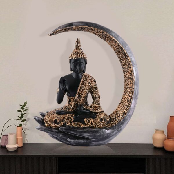 Buddha Idol Statue Showpiece Gift Gifting Item Polystone Home Decor Decoration