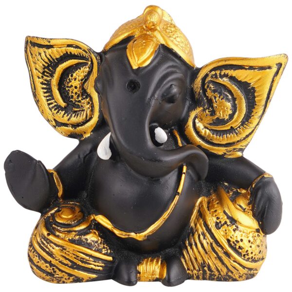 Ganesha Statue  Idol Shriganesh Bhagwan Murti / Home, Office Decor / Car Dashboard / Side Table Brass Ganpati / Lord Vinayaka Statue / God of Luck & Success Sculpture / Gift Items - Image 3