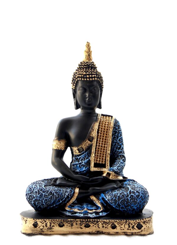 Beautiful Sitting Buddha Idol Statue - Image 2