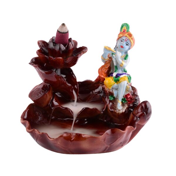 Krishna Smoke Fountain Incense Burner Backflow Incense Idol Gift Item/Gift Item - Image 4