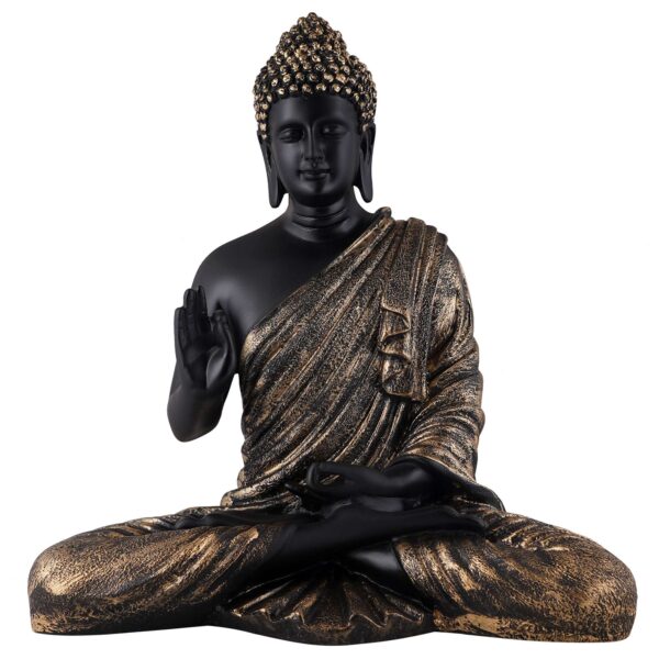 Buddha Idol Statue Showpiece Gift Gifting Item Polystone Home Decor Decoration - Image 2