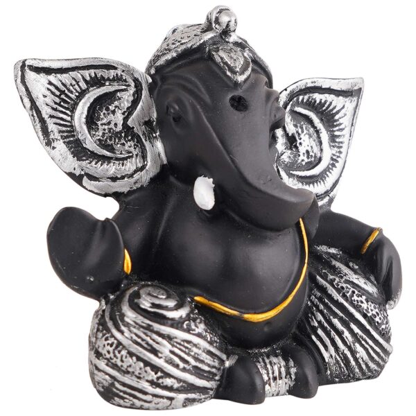 Ganesha Statue  Idol Shriganesh Bhagwan Murti / Home, Office Decor / Car Dashboard / Side Table Brass Ganpati / Lord Vinayaka Statue / God of Luck & Success Sculpture / Gift Items - Image 2