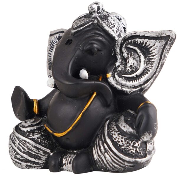 Ganesha Statue  Idol Shriganesh Bhagwan Murti / Home, Office Decor / Car Dashboard / Side Table Brass Ganpati / Lord Vinayaka Statue / God of Luck & Success Sculpture / Gift Items - Image 4